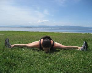 Strike a Yoga Pose:  Seated Straddle