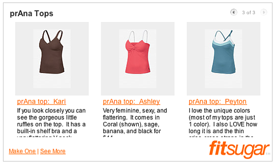 Get Your Butt in Gear:  prAna Tops
