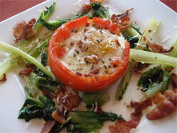 Lite'n it Up Group Feature: Baked Eggs in Tomato