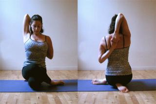 Strike a Yoga Pose:  Cow Face 