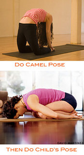 Strike a Yoga Pose: Camel to Child's Pose