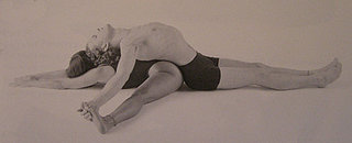 Partner Yoga Pose:  Seated Straddle Lounge