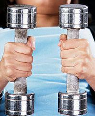 When Working Out Don't Over Grip Weights or Cardio Machine Handles