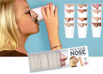 Product of the Day: Pick Your Nose Cups