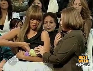 Tyra Banks Breastfeeds