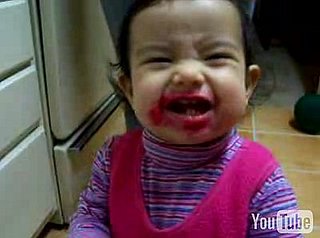 Baby Discovers Lipstick