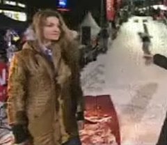 Snowboarder Crashes into Danish Model Snowboarder Crashes into Danish Model