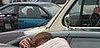Drunk Chick Falls Asleep on Car