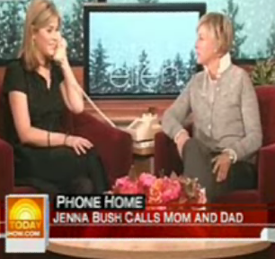 Jenna Bush Calls President Bush on the Ellen DeGeneres Show
