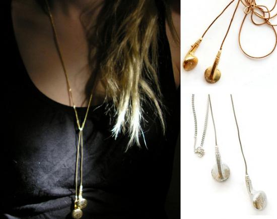 Love It or Leave It? Gold And Silver Earphone Jewelry