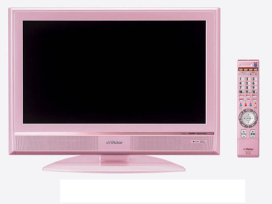 Pink JVC-Victor LCD TV Just Released In Japan