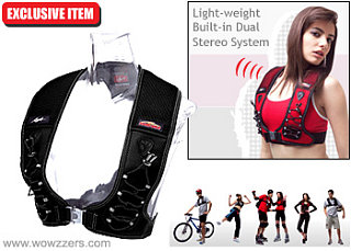 Hands-Free Ears-Free Soundwalk MP3 Player Vest