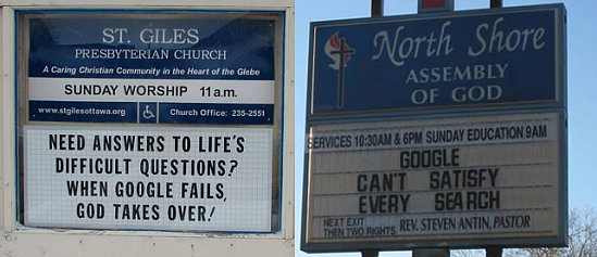 God and Google Go Head To Head