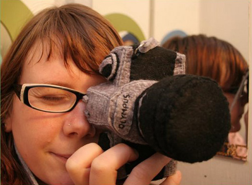 Totally Geeky or Geek Chic? Plush Camera Case