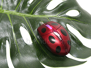 The Metallic Red USB Ladybug Mouse