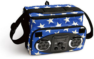 Totally Geeky or Geek Chic? Starry AM/FM Cooler Bag