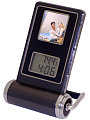 Travel Digital Photo Display And Alarm Clock Combo