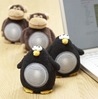 Totally Geeky or Geek Chic? Plush Animal Speakers