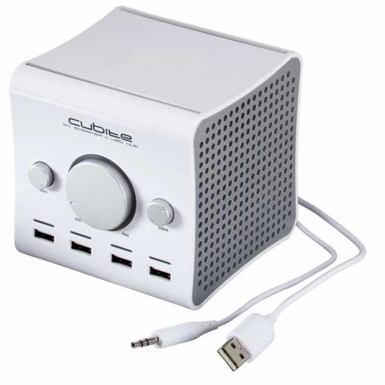 Two-In-One: Cubite USB Speaker And Hub
