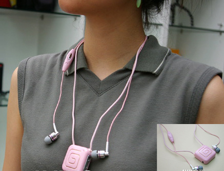 The Pale Pink Bluetooth Headset From Pionstep