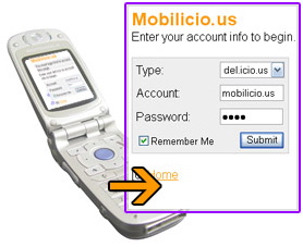 Geek Tip: Get Your Del.icio.us Bookmarks On Your Cell