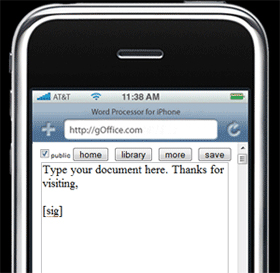 Geek Tip: gOffice The iPhone Word Program 