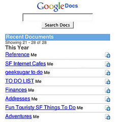 Google Docs Mobile Goes Live