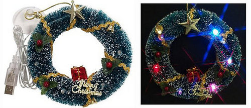 USB Christmas Wreath: Totally Geeky or Geek Chic? 