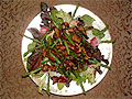 Today's Special: Roasted Asparagus and Wild Mushroom Salad over Baby Greens