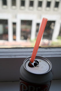 Ridiculously Simple Tip: Straws & Soda Cans