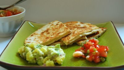 Yummy Link: Cheese Quesadilla with Two Salsas