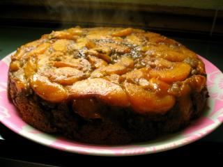 52 Weeks of Baking: Ginger Peach Upside-Down Cake