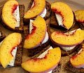 Yummy Link: Peach and Mozzarella on Walnut Bread