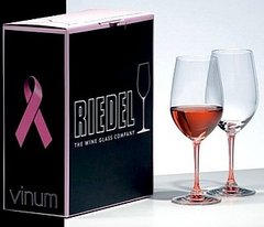 We Have a Winner! Riedel Pink Vinum Rosé Wineglasses