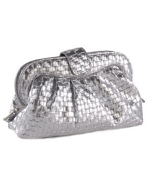 Miss Mak Woven Clutch