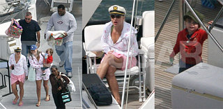 Captain Britney Takes Her Baby Boys Boating