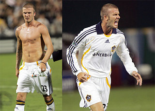 David Beckham Takes The Field (Ahem, Topless) In DC