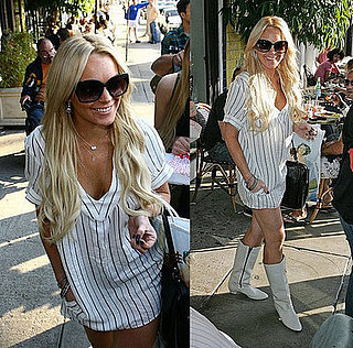Lindsay Lohan Gets A Little Moody
