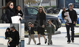 Jolie-Pitts' NoLa Waterhorse Family Movie Date, Aww!