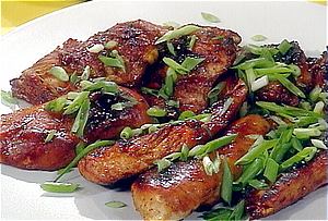 Today's Special: Honey Teriyaki Chicken with  Rice & Pineapple