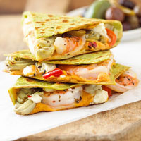 Easy Quick Warm Weather Dinner:  Shrimp Quesadillas