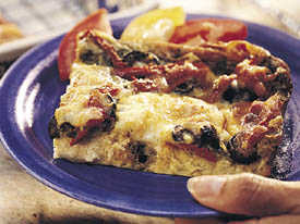Fast & Easy Dinner: Mozzarella and Pesto Strata Fast & Easy Dinner: Mozzarella and Pesto Strata