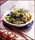 Sweet/Savory Side: Fruit Salad with Arugula