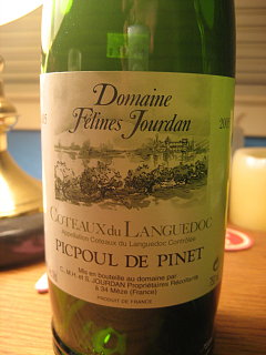 Happy Hour: 2005 Domaine Felines Jourdan Coteaux du Languedoc Picpoul de Pinet