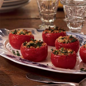 Provencal Side: Stuffed Tomatoes