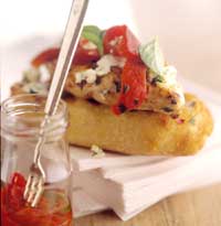 Fast & Easy Dinner: Chicken and Roasted Pepper Sandwich