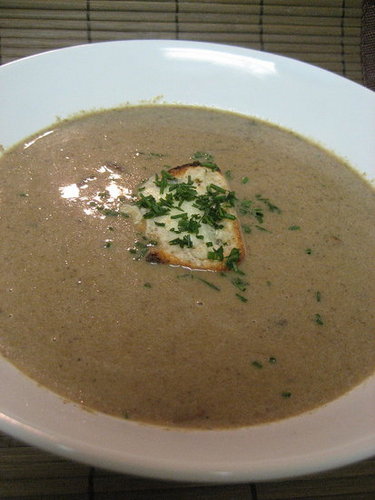 Soup's On: Mushroom Soup With Blue Cheese Toasts
