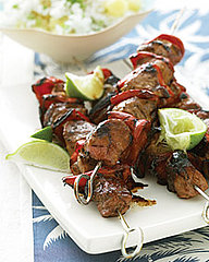 Fast & Easy Dinner: Pork Kebabs With Pineapple Rice