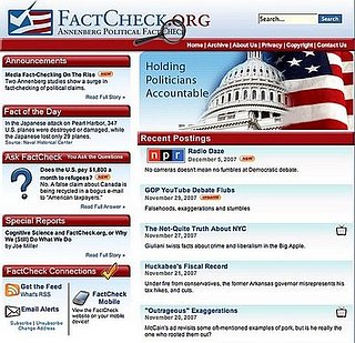 Where I'm Clicking Now: FactCheck.org