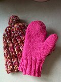 I like to knit and crochet.